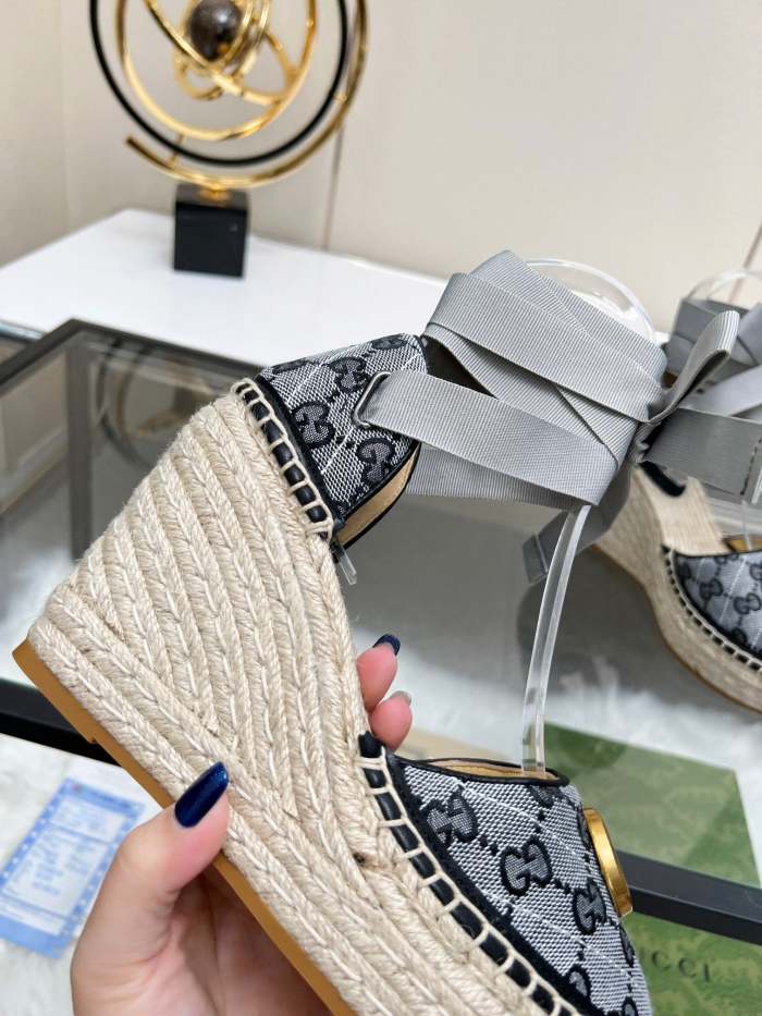 Women Thick-bottomed straw fisherman slipsole sandals shoes, size 35-42, SS98-438