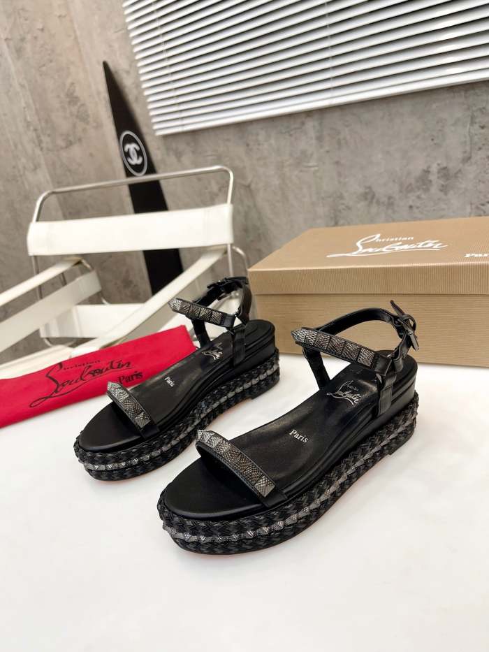 Women Thick-bottomed sandals shoes,heel 6cm, size 34-41, SS98-461-463