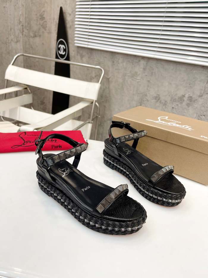 Women Thick-bottomed sandals shoes,heel 6cm, size 34-41, SS98-461-463