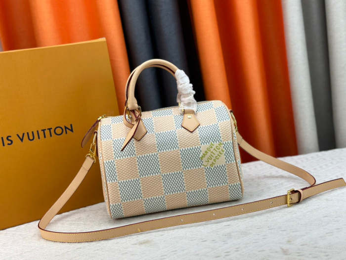 M40584  Speedy canvas leather  bag ,5A,size 25x15x15cm, no box, B88-1724-1728