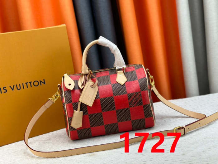 M40584  Speedy canvas leather  bag ,5A,size 25x15x15cm, no box, B88-1724-1728