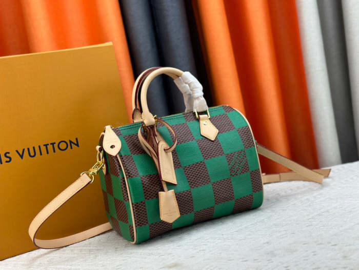 M40584  Speedy canvas leather  bag ,5A,size 25x15x15cm, no box, B88-1724-1728