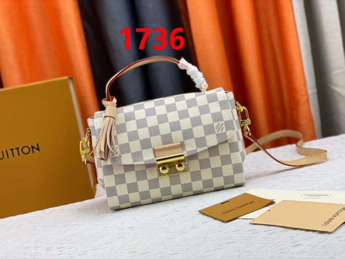 Leather bag ,5A , size 24.5x24.2x9cm ,no box,  B88-1734-1736