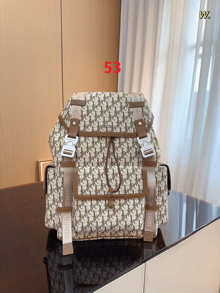 Canvas and split leather bag ,AAAA , size 30x15x50cm ,no box,  B98-53