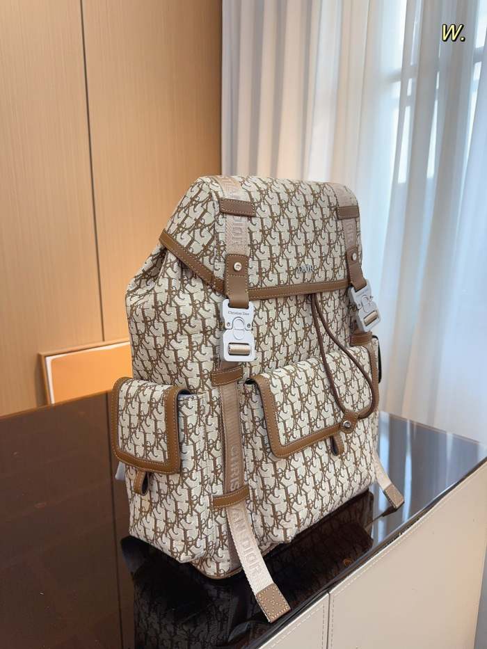 Canvas and split leather bag ,AAAA , size 30x15x50cm ,no box,  B98-53