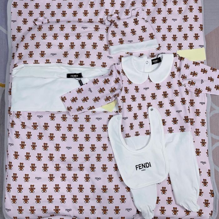 Newborn Baby crawl suit five-piece suit Cloak quilt  set clothes , CL110-136-138