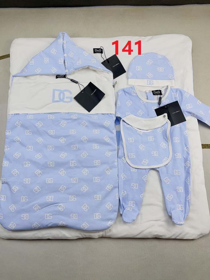 Newborn Baby crawl suit five-piece suit Cloak quilt  set clothes , CL110-140-141