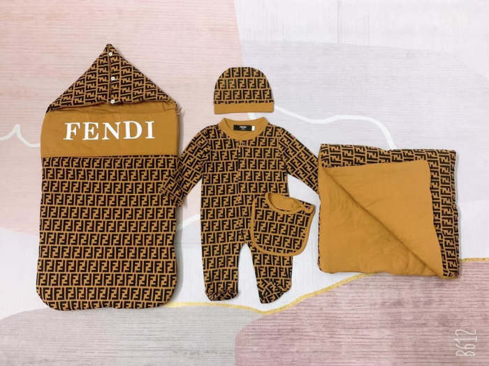Newborn Baby crawl suit five-piece suit Cloak quilt  set clothes , CL110-154