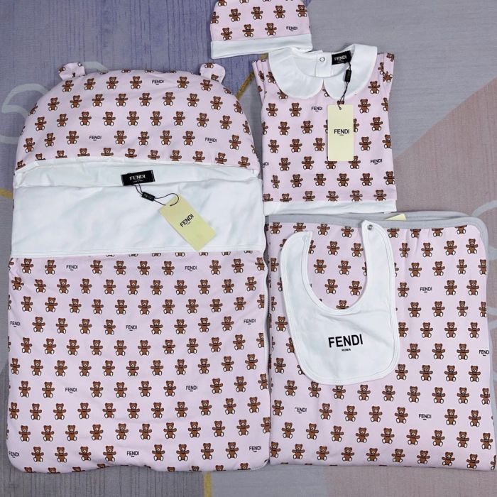Newborn Baby crawl suit five-piece suit Cloak quilt  set clothes , CL110-136-138