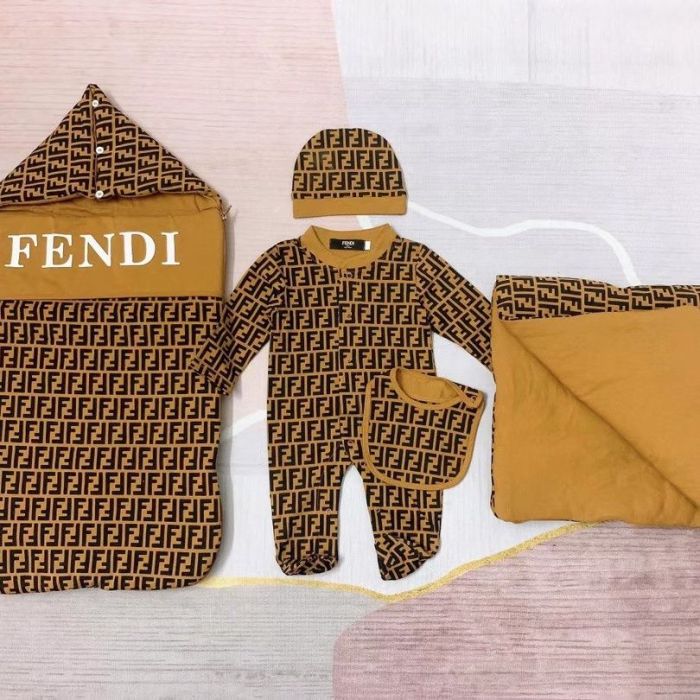 Newborn Baby crawl suit five-piece suit Cloak quilt  set clothes , CL110-154