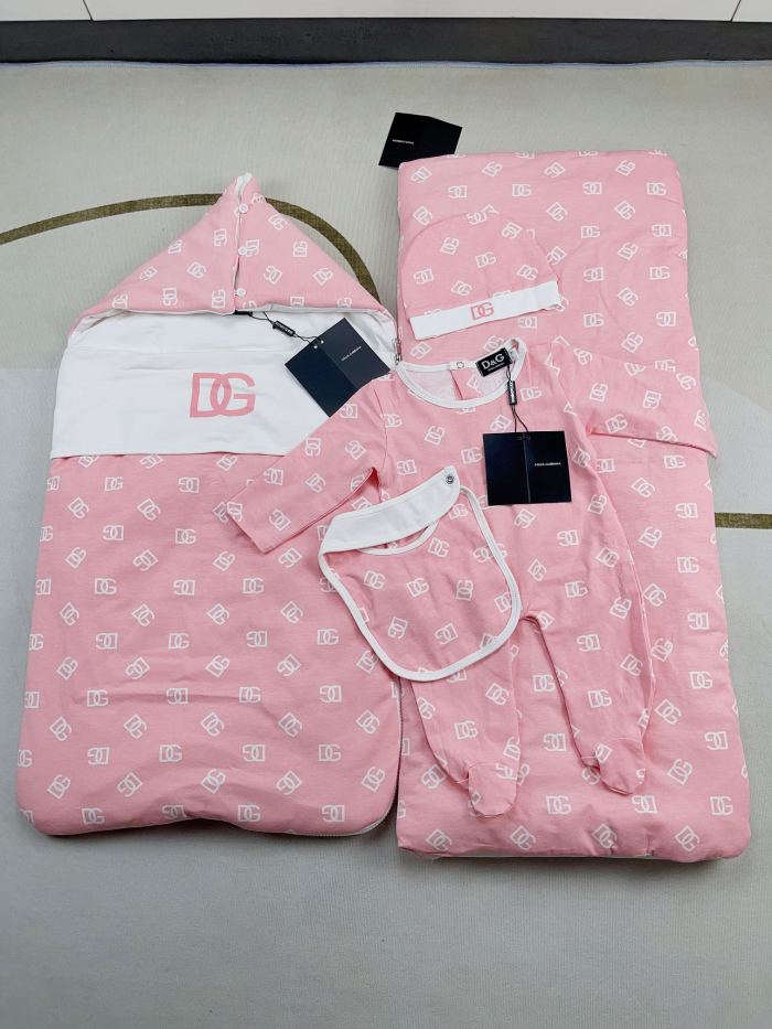 Newborn Baby crawl suit five-piece suit Cloak quilt  set clothes , CL110-140-141