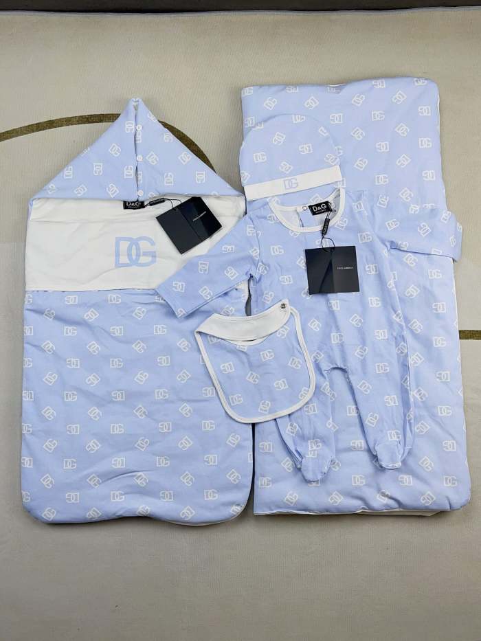 Newborn Baby crawl suit five-piece suit Cloak quilt  set clothes , CL110-140-141