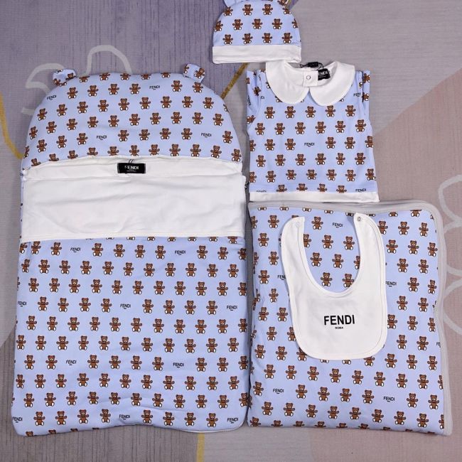 Newborn Baby crawl suit five-piece suit Cloak quilt set clothes , CL110-136-138