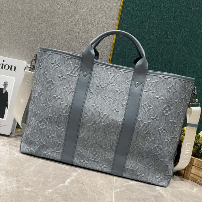 M22537 Canvas leather  bag ,5A,size 43x34x17.5cm, no box, B110-187