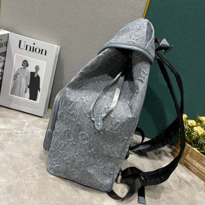 M22534 Canvas leather  bag ,5A,size 32x40x19cm, no box, B110-188