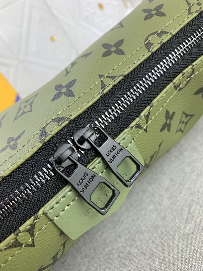 M23779 Canvas leather  bag ,5A,size 39x19x10cm, no box, B110-213