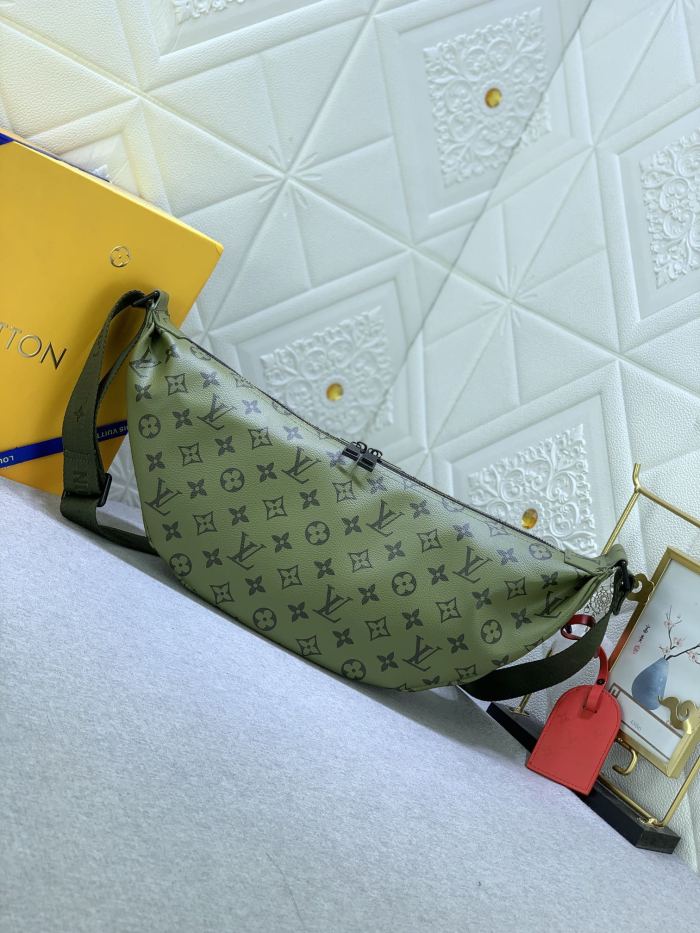 M23779 Canvas leather  bag ,5A,size 39x19x10cm, no box, B110-213