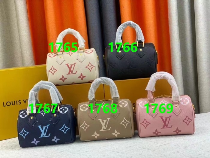 Nano Speedy bag  canvas leather  bags ,5A,size 20.5 x 13.5 x 12.0 cm, no box, B88-1765-1769