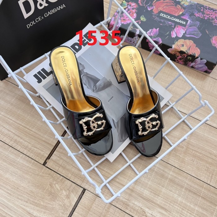 Women heel slipper shoes,heel 7cm  size 34-41, SS50-1534-1536