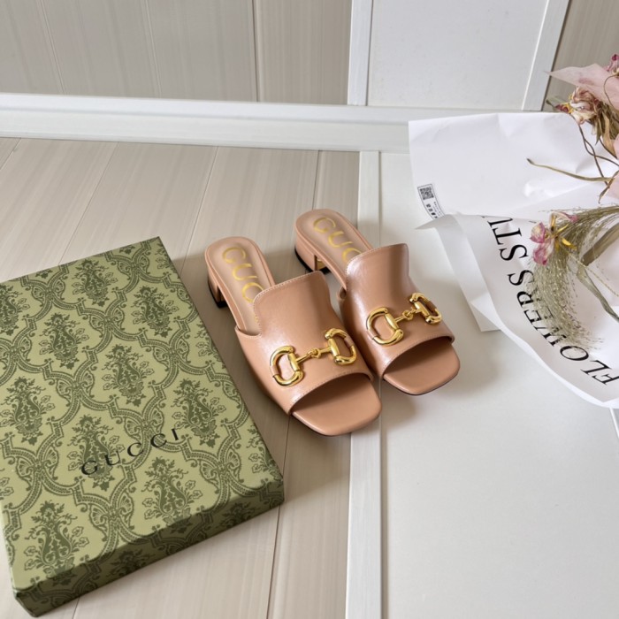 Women heel slipper shoes,heel 2.5cm or 7cm, size 34-42, SS50-1573-1574