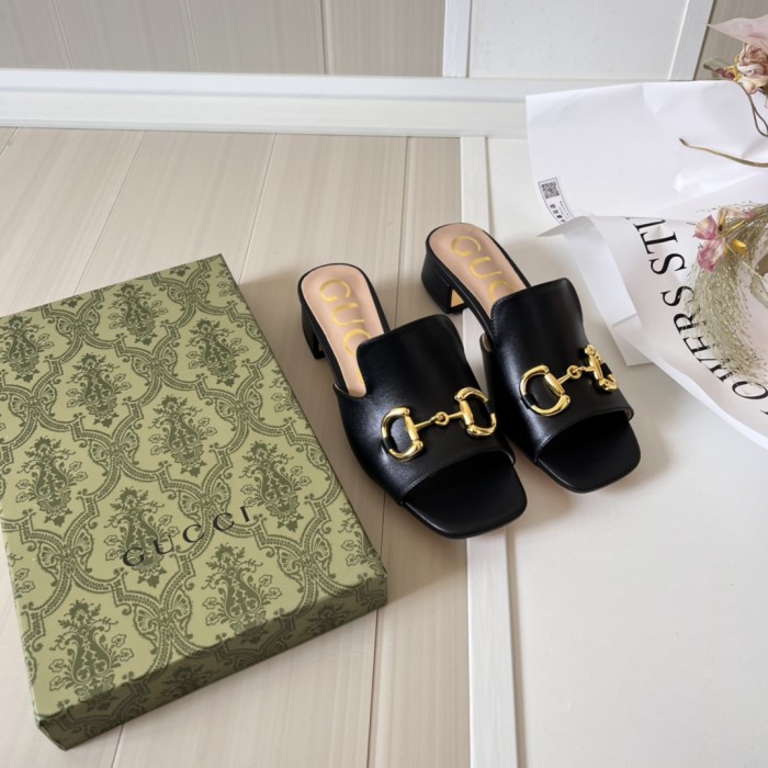 Women heel slipper shoes,heel 2.5cm or 7cm, size 34-42, SS50-1579-1580