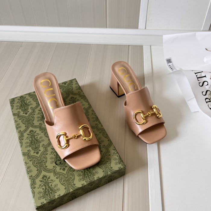 Women heel slipper shoes,heel 2.5cm or 7cm, size 34-42, SS50-1573-1574