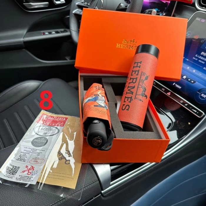 Umbrella + Thermos cup Ice Bully cup set,  with box, CUP40-1-
