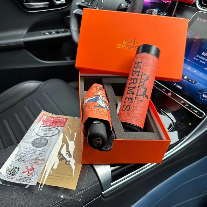 Umbrella + Thermos cup Ice Bully cup set,  with box, CUP40-1-