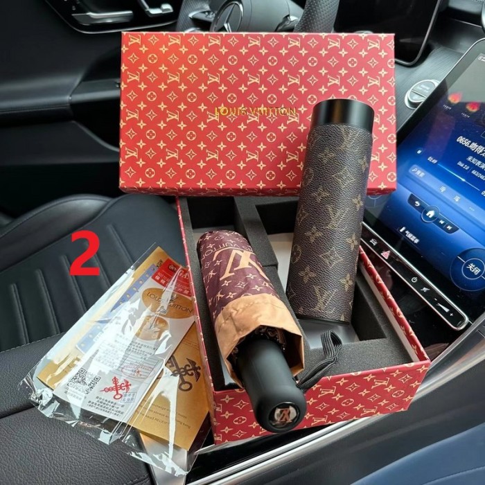 Umbrella + Thermos cup Ice Bully cup set,  with box, CUP40-1-