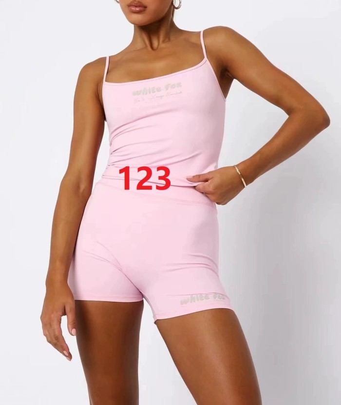 Women fashion yoga casual sports T-shirt + shorts , size S-XL, CL15.5-122-124