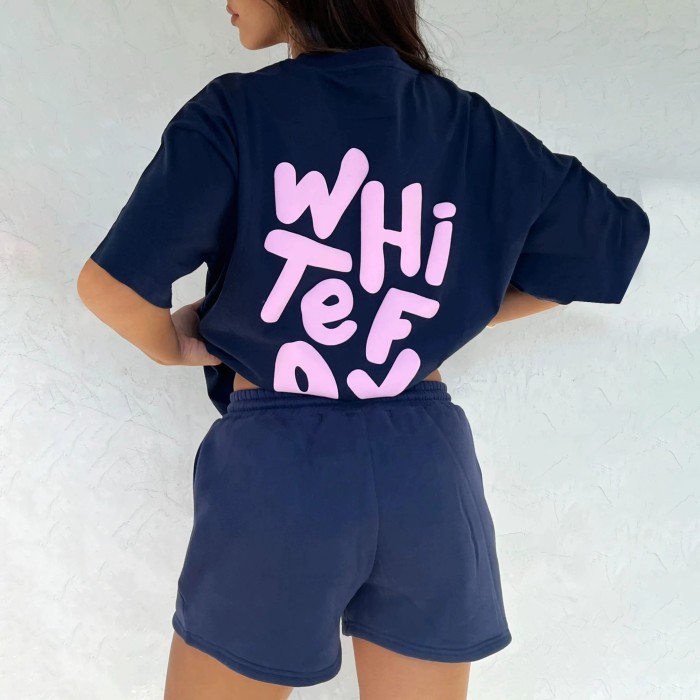 Fashion women T-shirt + shorts , size S-2XL, CL20-444-447