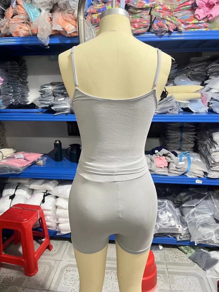 Women fashion yoga casual sports T-shirt + shorts , size S-XL, CL15.5-122-124