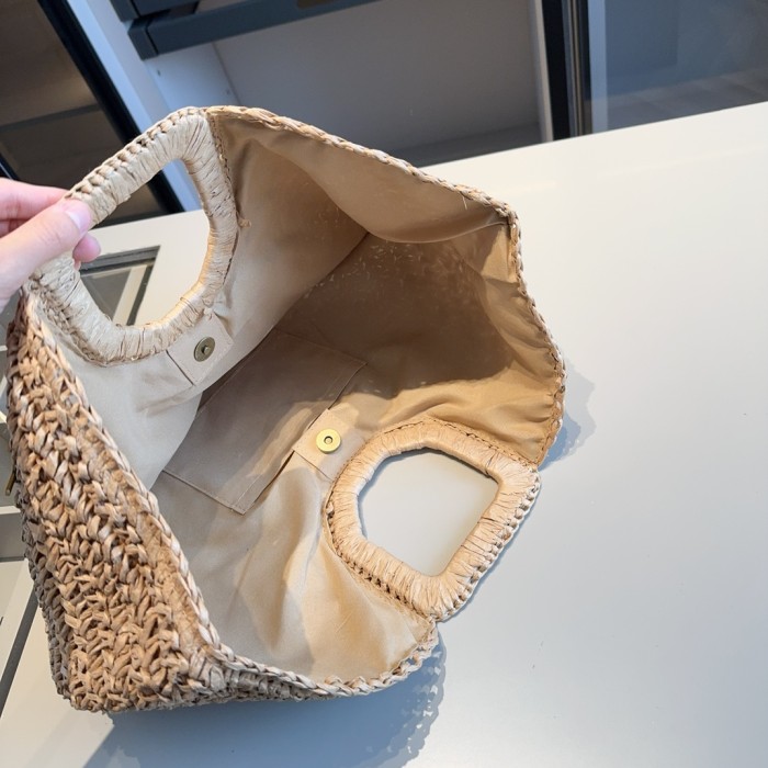 Woven beach  bag ,3A , size 48x33cm ,no box,  B68-6107-6108