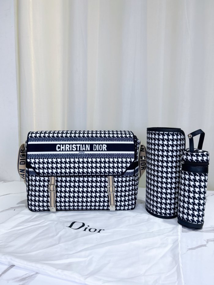 Canvas and split leather baby diaper bag + nursing bottle bag+ cushion, AAA, no box,diaper bag size  38x29x11cm,B98-57