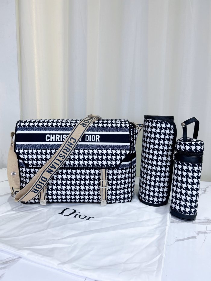 Canvas and split leather baby diaper bag + nursing bottle bag+ cushion, AAA, no box,diaper bag size  38x29x11cm,B98-57