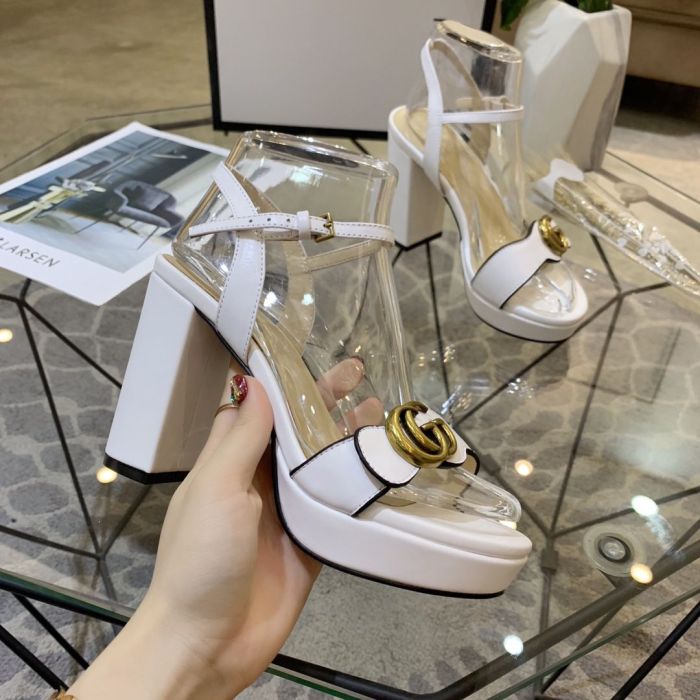 Women leather heel sandal shoes, size 35-42, SS80-503
