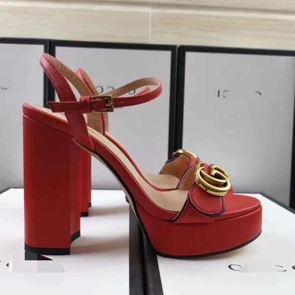 Women leather heel sandal shoes, size 35-42, SS80-503