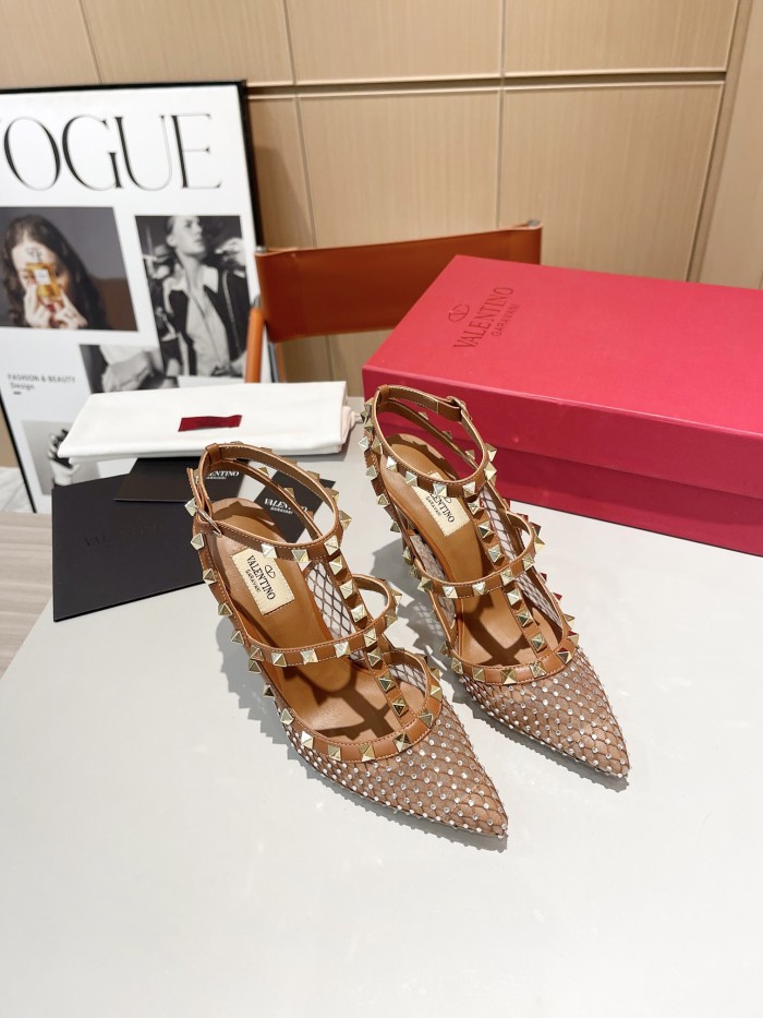 Women leather heel sandal shoes, size 34-42, SS88-695-696