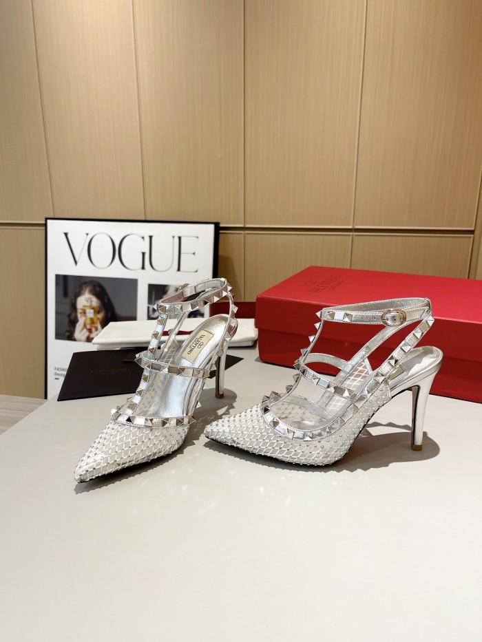 Women leather heel sandal shoes, size 34-42, SS88-699-700