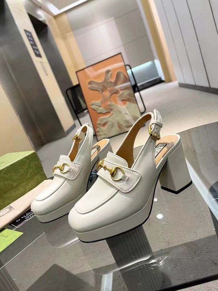 Women leather heel sandal shoes, heel 8.5cm,size 35-42, SS88-706