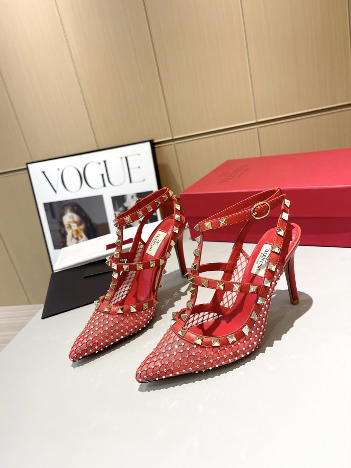 Women leather heel sandal shoes, size 34-42, SS88-689-690