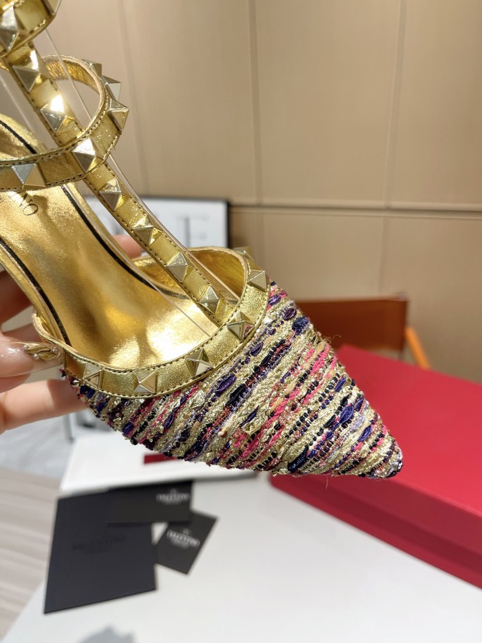 Women leather heel sandal shoes, size 34-42, SS88-687-688