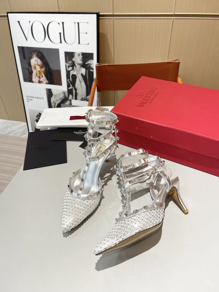 Women leather heel sandal shoes, size 34-42, SS88-699-700
