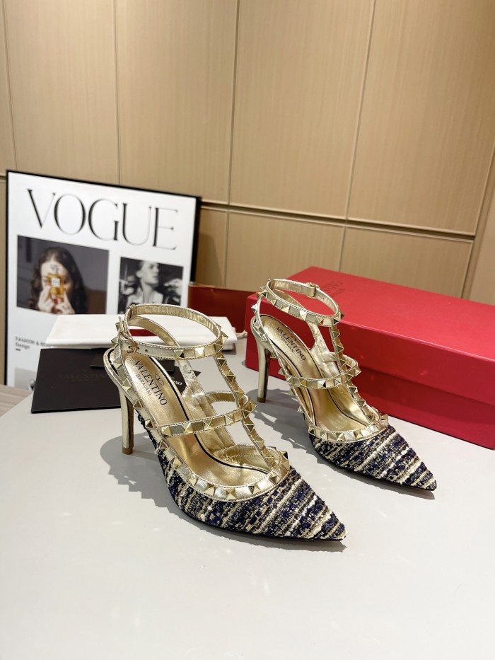 Women leather heel sandal shoes, size 34-42, SS88-685-686