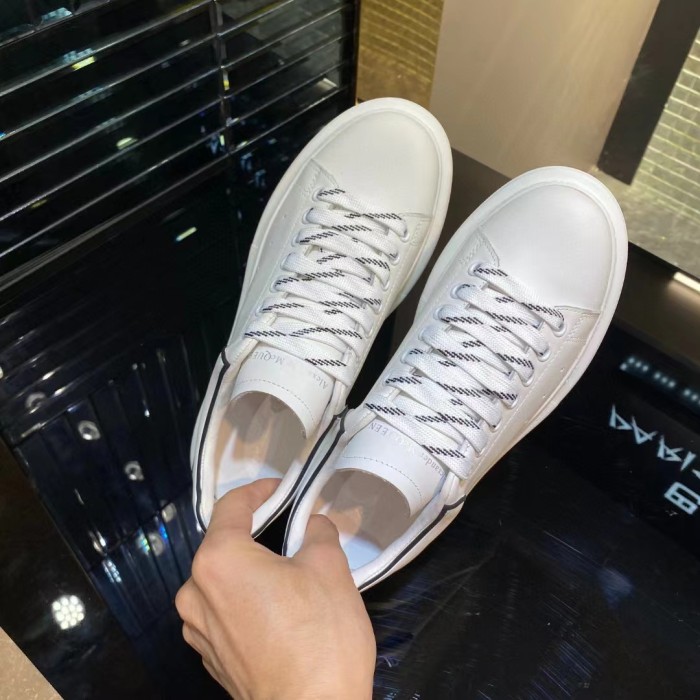 Top quality Women men leather flat sneaker shoes,size 35-45, SS120-199