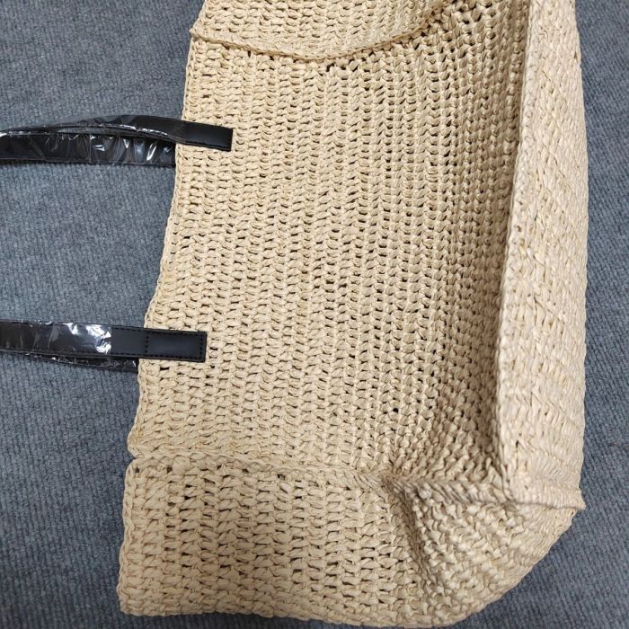 Woven raffia bag ,4A ,size 42x34cm, no box,  B68-6149