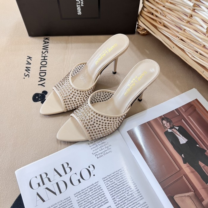 Women heel shoes, heel 7cm,size 34-40, SS60-2444-2445