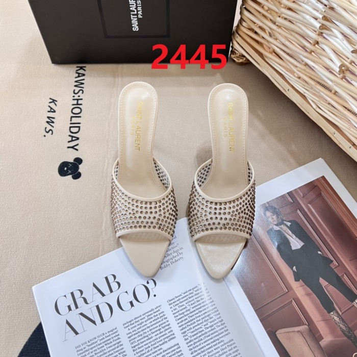 Women heel shoes, heel 7cm,size 34-40, SS60-2444-2445