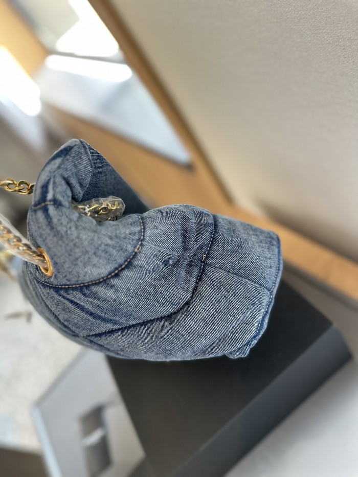 Denim bag ,3A ,size 30x19cm,no box,  B75-3026-3028