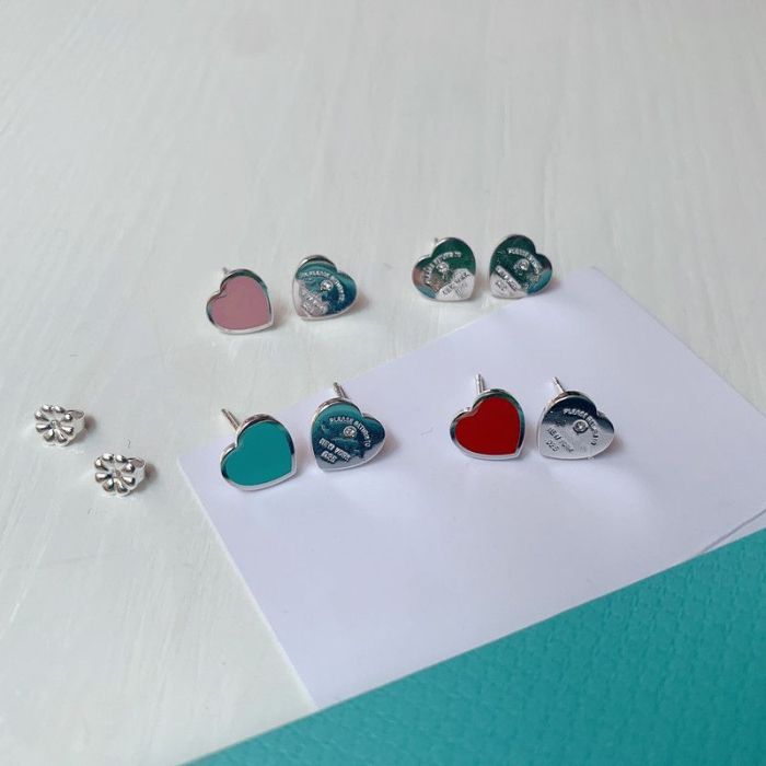 Heart-shaped Love earrings  jewelry ,with box,  J25-1725-1732